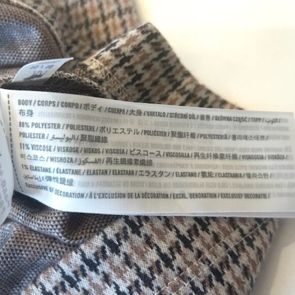 NWT- Abercrombie Girls Herringbone Plaid Dress - Size 15/16 - Picture 7 of 7